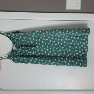 Billabong green floral sundress M